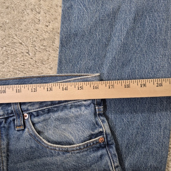 Alex Mill AM Original Jeans Mens 31/32 Blue Heavy Cotton 80s Dad USA Hipster - Picture 6 of 13